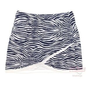Peter Millar blue animal print Wrap skort sz M